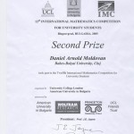 Studenţii Facultaţii de Matematică şi Informatică pe podium la a 12-a ediţie a International Mathematics Competition for University Students