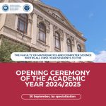 Opening ceremony of the academic year 2024-2025