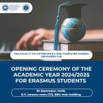 Opening ceremony for Erasmus students at the Faculty of Mathematics and Computer Science