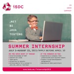 2015 ISDC Summer Internship