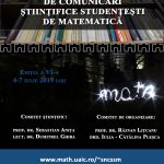 Invitație la Sesiunea Națională de Comunicări Științifice Studențești de Matematică, organizată de Facultatea de Matematică a Universității „Al. I. Cuza”, Iași