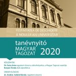 Tanévnyitó a Magyar Tagozaton – 2020–2021-es egyetemi tanév
