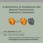 A Matematika és Informatika Kar magyar tagozatának tanévnyitó ünnepsége – 2021. szeptember 27.