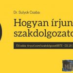 Sulyok Csaba – Hogyan írjunk szakdolgozatot?