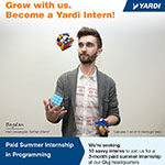 Paid Summer Internship in Programming at Yardi Romania